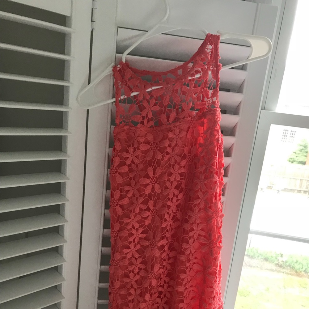 Pink flowery dress